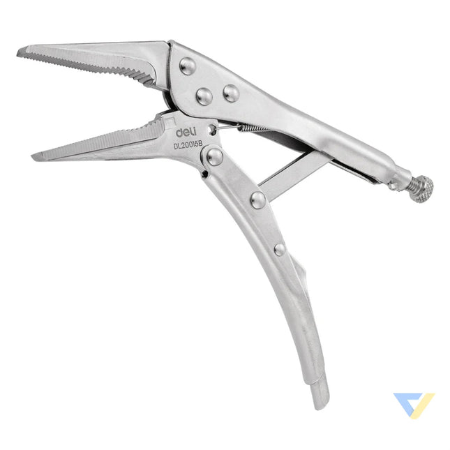 Long Nose Locking Pliers 9’’ Deli Tools EDL20015B (silver) Pliers