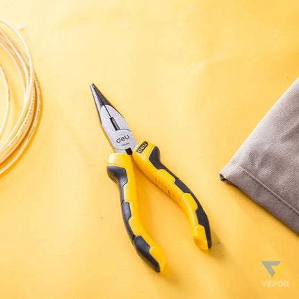 Long Nose Pliers 6’’ Deli Tools EDL2106 (yellow) Pliers