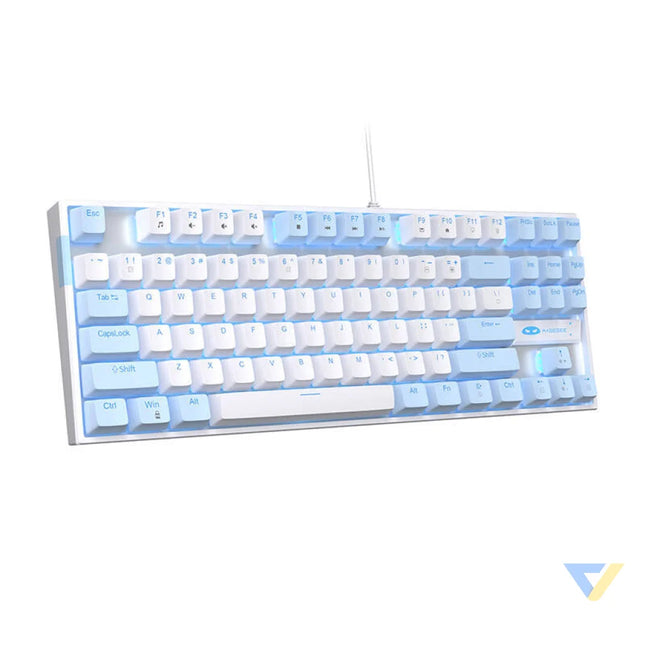 MageGee MK STAR wired keyboard (blue and white) Wired