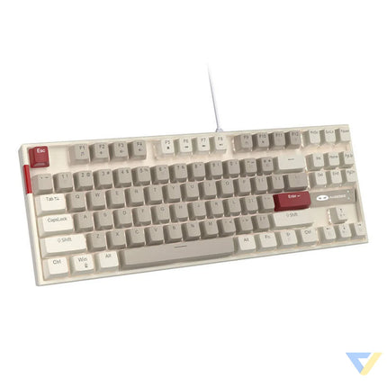 MageGee MK STAR wired keyboard (retro white gray) Wired