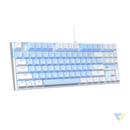 MageGee MK STAR wired keyboard (white and blue) Wired
