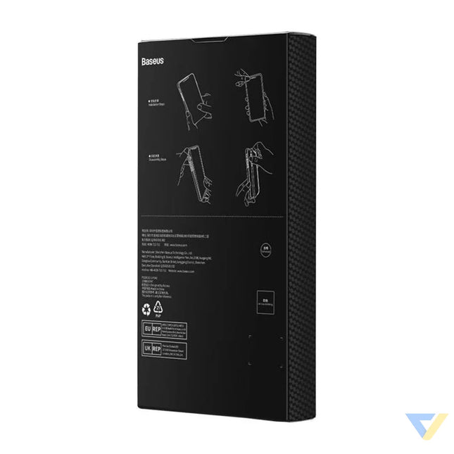 Magnetic Case Baseus Synthetic Fiber Series for iPhone 14 Pro (black) + tempered glass + cleaning kit Protective cases