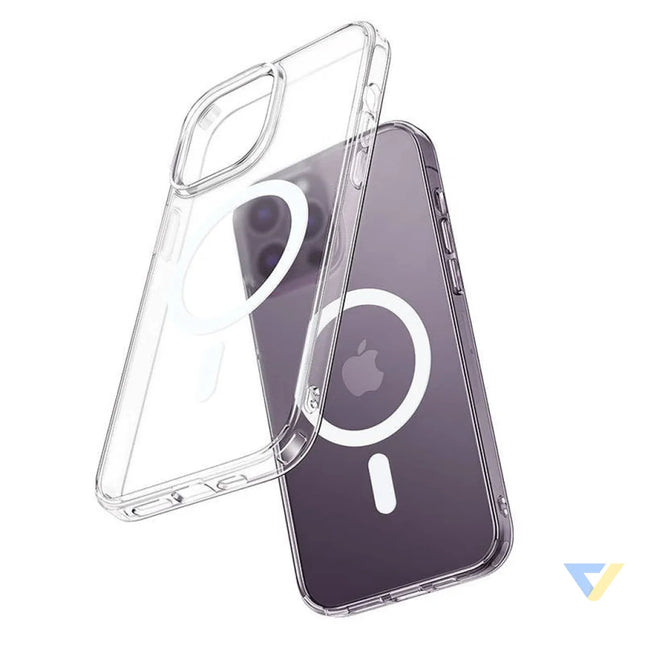 Magnetic case McDodo Crystal for iPhone 14 Pro Max (clear) Protective cases for smartphones