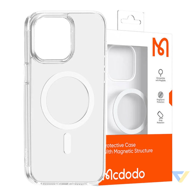 Magnetic case McDodo for iPhone 15 Plus (clear) Protective cases for smartphones