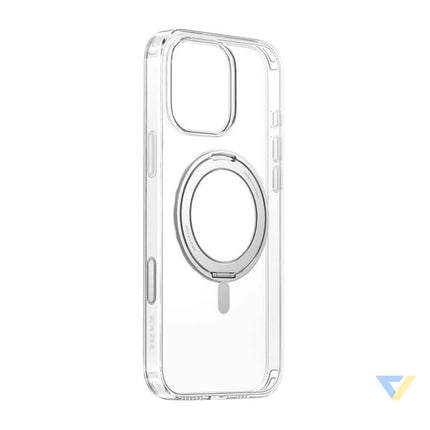 Magnetic case with stand Baseus SkyRing 360° iP16 Pro (transparent) Protective cases for smartphones