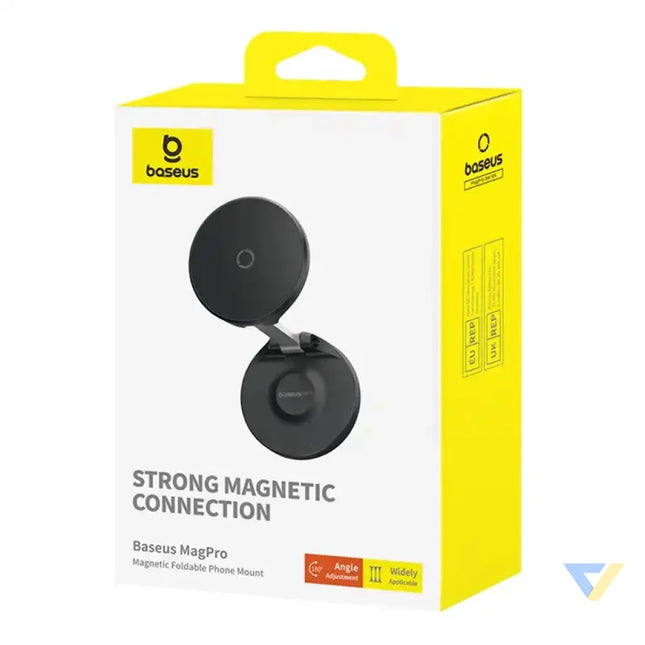Magnetic Desktop Phone Stand Baseus MagPro self adhesive (black) Straps mounts and holders