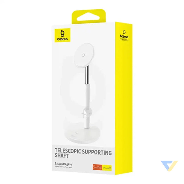 Magnetic Desktop Phone Stand Baseus MagPro (white) Straps mounts and holders