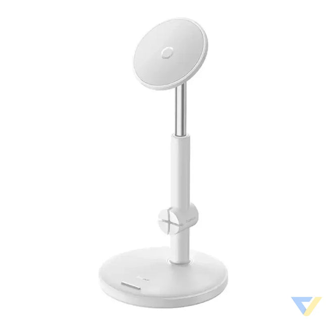 Magnetic Desktop Phone Stand Baseus MagPro (white) Straps mounts and holders
