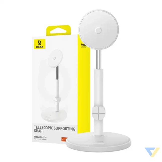 Magnetic Desktop Phone Stand Baseus MagPro (white) Straps mounts and holders