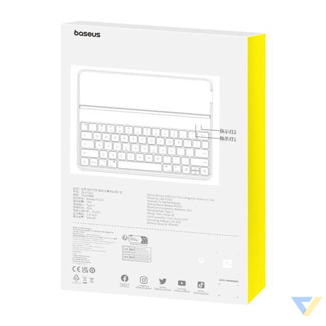 Magnetic Keyboard Case Baseus Brilliance forPad 10.2’’ (black) Protective cases for tablets