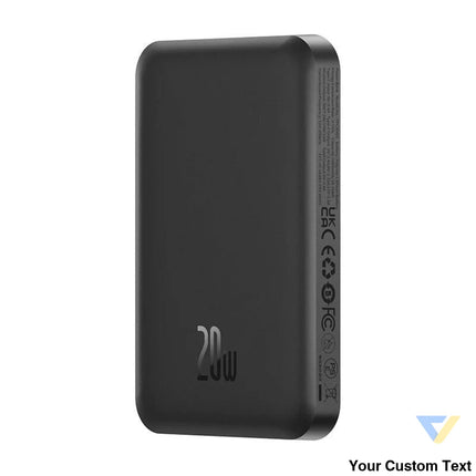 Magnetic Mini Powerbank Baseus 5000mAh USB C 20W (black) Powerbanks