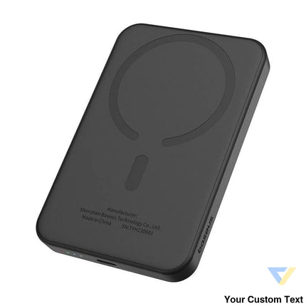 Magnetic Mini Powerbank Baseus 5000mAh USB C 20W (black) Powerbanks