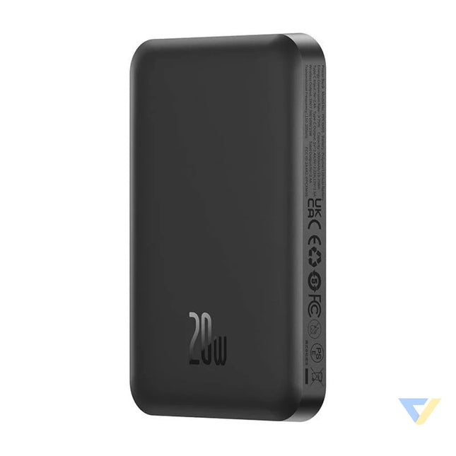 Magnetic Mini Powerbank Baseus 5000mAh USB C 20W (black) Powerbanks