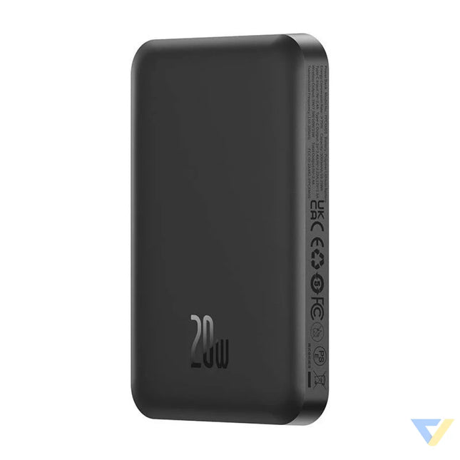 Magnetic Mini Powerbank Baseus 5000mAh USB C 20W (black) Powerbanks