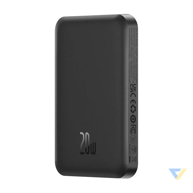 Magnetic Mini Powerbank Baseus 5000mAh USB C 20W (black) Powerbanks