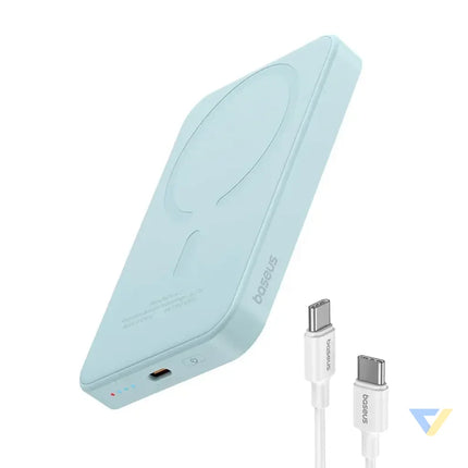 Magnetic Mini Powerbank Baseus 5000mAh USB C 20W (blue) Powerbanks