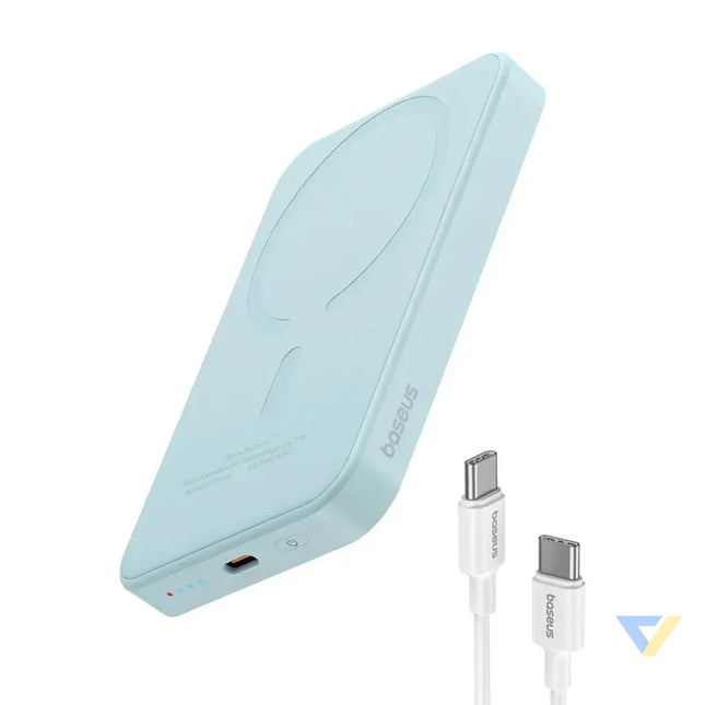 Magnetic Mini Powerbank Baseus 5000mAh USB C 20W (blue) Powerbanks