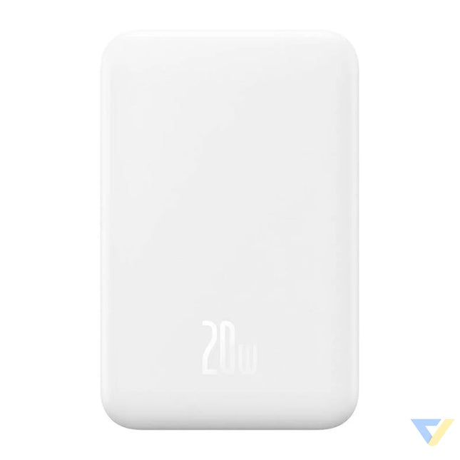 Magnetic Mini Powerbank Baseus 5000mAh USB C 20W (white) Powerbanks