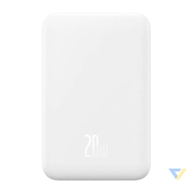 Magnetic Mini Powerbank Baseus 5000mAh USB C 20W (white) Powerbanks