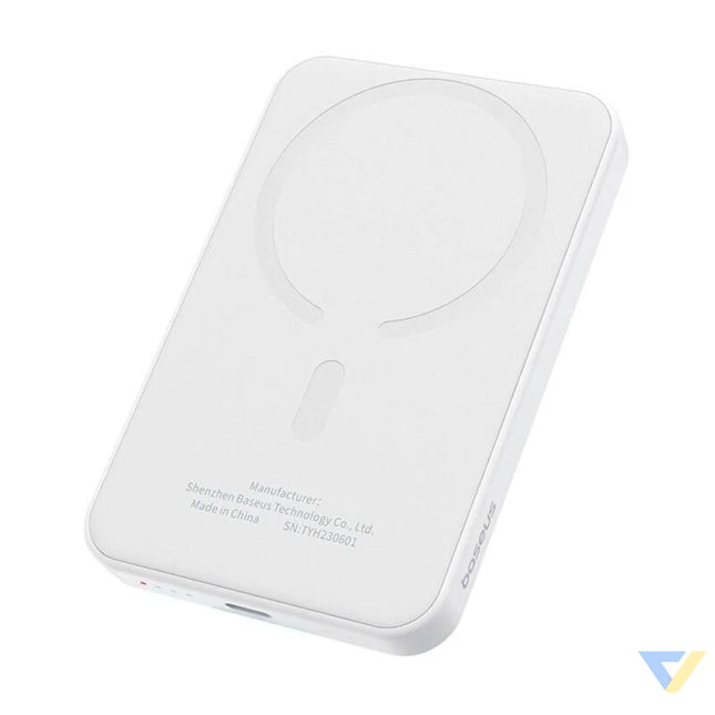Magnetic Mini Powerbank Baseus 5000mAh USB C 20W (white) Powerbanks