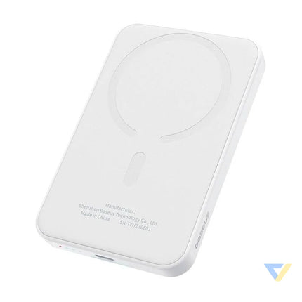 Magnetic Mini Powerbank Baseus 5000mAh USB C 20W (white) Powerbanks