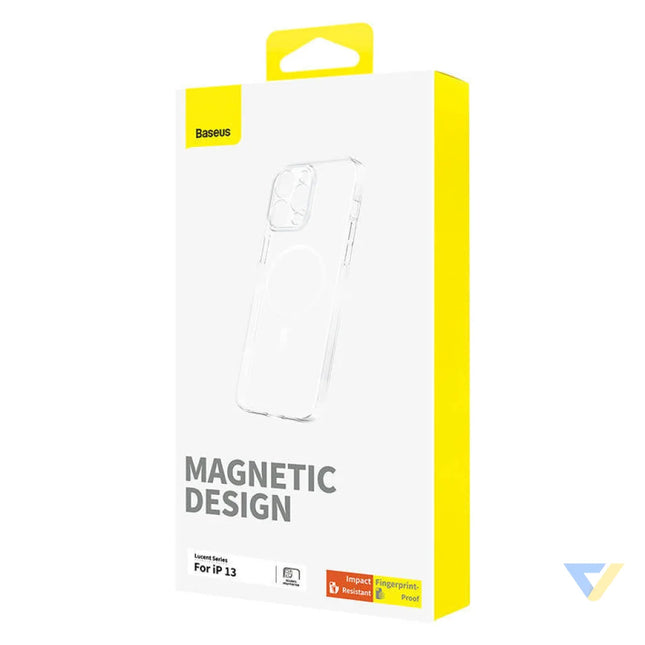 Magnetic Phone Case for iP 13 Baseus OS Lucent Series (Clear) Protective cases for smartphones