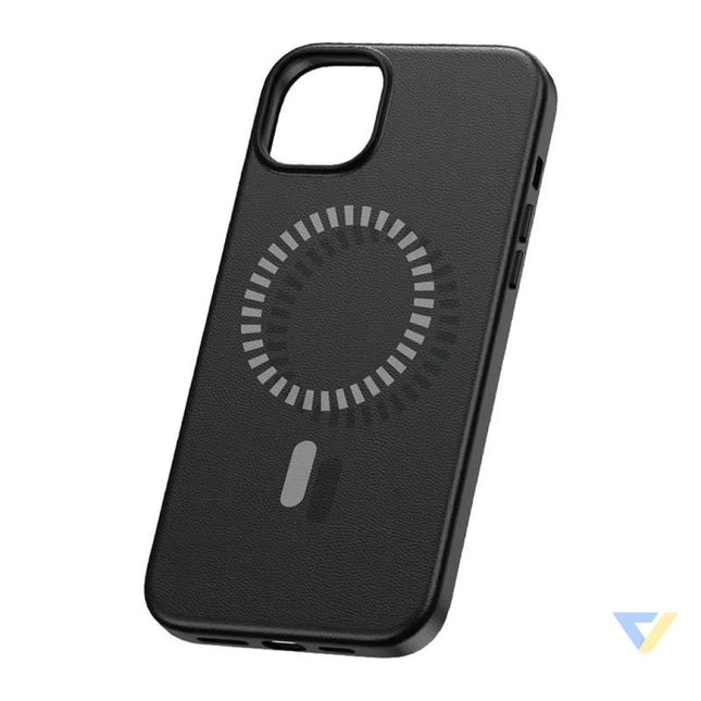 Magnetic Phone Case for iPhone 15 Plus Baseus Fauxther Series (Black) Protective cases for smartphones