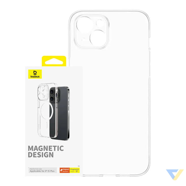 Magnetic Phone Case for iPhone 15 Plus Baseus OS Lucent Series (Clear) Protective cases for smartphones
