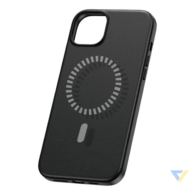 Magnetic Phone Case for iPhone 15 ProMax Baseus Fauxther Series (Black) Protective cases for smartphones