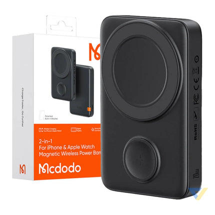 Magnetic Power Bank for Apple watch Mcdodo MC 1461 10000mAh 20W (black) Powerbanks