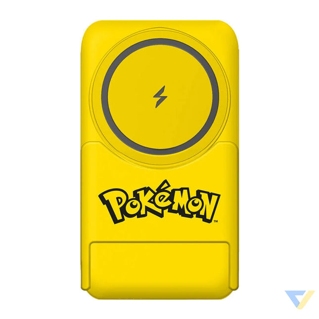 Magnetic powerbank OTL 5000 mAh USB C 15W Pokemon Pikatchu with stand (yellow) Powerbanks