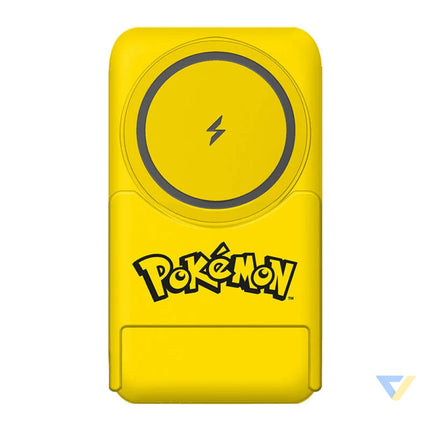 Magnetic powerbank OTL 5000 mAh USB C 15W Pokemon Pikatchu with stand (yellow) Powerbanks