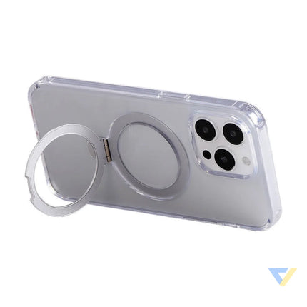 Magnetic protective phone case with holder Joyroom JR BP004 for iPhone 15 Pro Max (transparent) Protective cases for