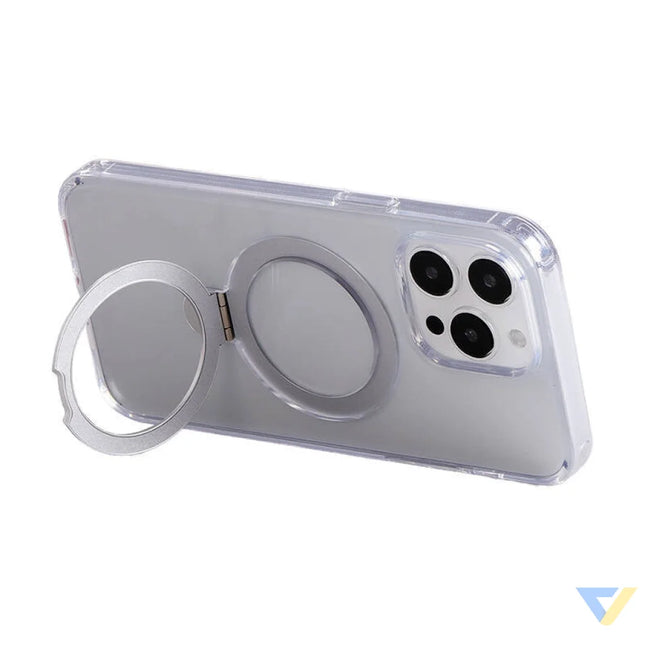 Magnetic protective phone case with holder Joyroom JR BP004 for iPhone 15 Pro Max (transparent) Protective cases for
