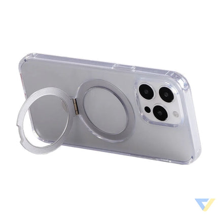 Magnetic protective phone case with holder Joyroom JR BP004 for iPhone 15 Pro (transparent) Protective cases for