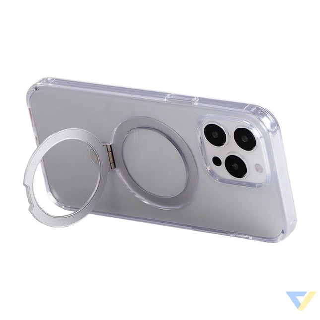 Magnetic protective phone case with holder Joyroom JR BP004 for iPhone 15 (transparent) Protective cases for smartphones