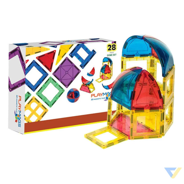 Magnetic tiles 3D Dome Playmags 164 28 pcs set Blocks and construction sets