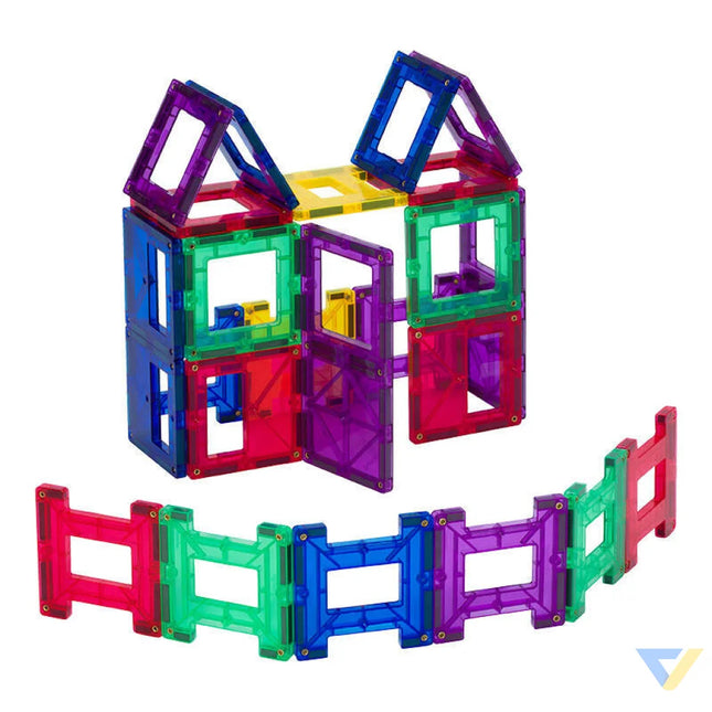 Magnetic tiles 3D Playmags 162 24 pcs set Blocks and construction sets