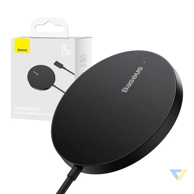 Magnetic Wireless Charger Baseus Simple Mini3 15W (Black) Wireless chargers