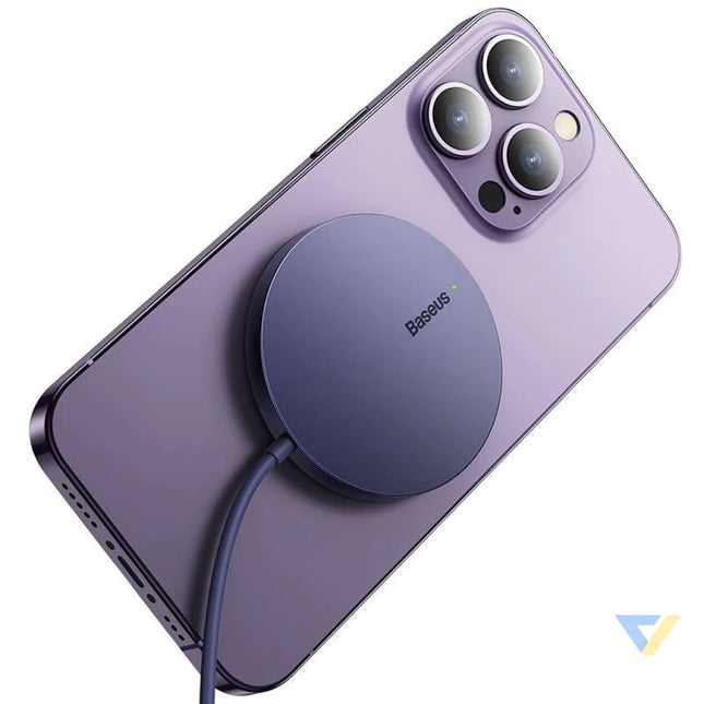 Magnetic Wireless Charger Baseus Simple Mini3 15W (Dusty purple) Wireless chargers