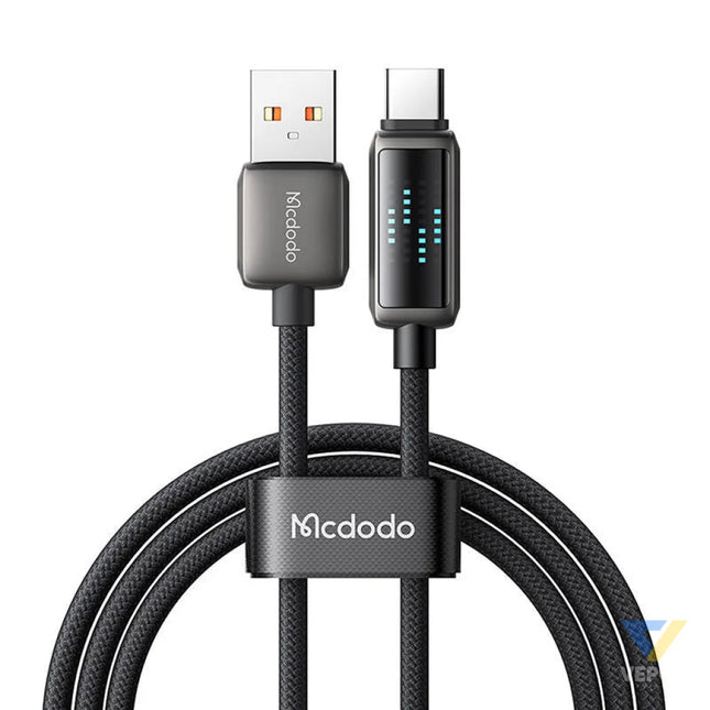 Mcdodo CA 2350 USB A to USB C cable 6A LED display 1.2m USB to USB C