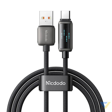 Mcdodo CA 2350 USB A to USB C cable 6A LED display 1.2m USB to USB C