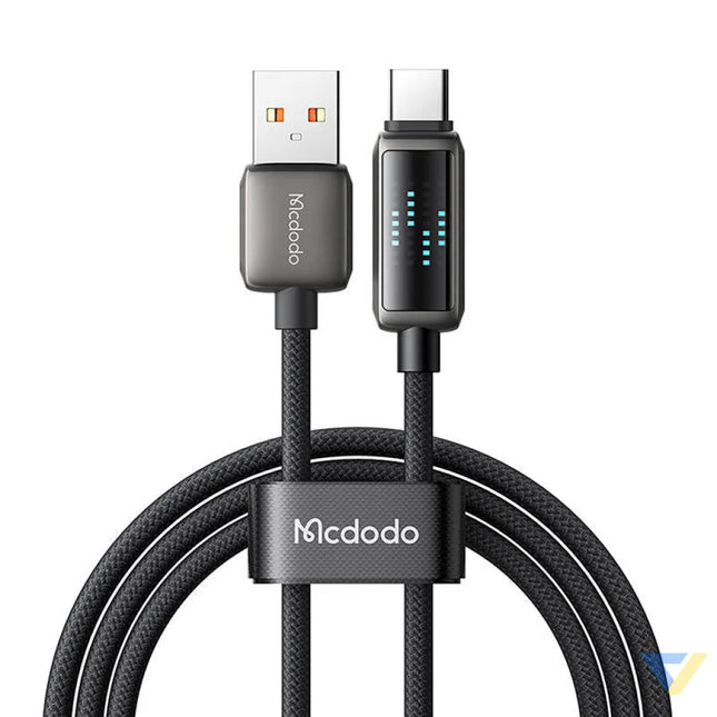 Mcdodo CA 2350 USB A to USB C cable 6A LED display 1.2m USB to USB C
