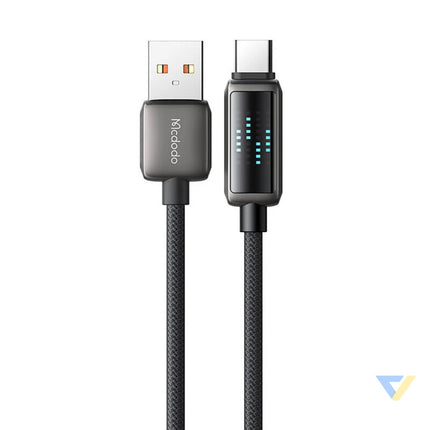 Mcdodo CA 2350 USB A to USB C cable 6A LED display 1.2m USB to USB C
