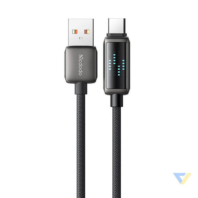 Mcdodo CA 2350 USB A to USB C cable 6A LED display 1.2m USB to USB C