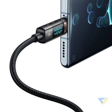 Mcdodo CA 3630 USB A to USB C cable auto power off PD 100W 1.2m (black) USB to USB C