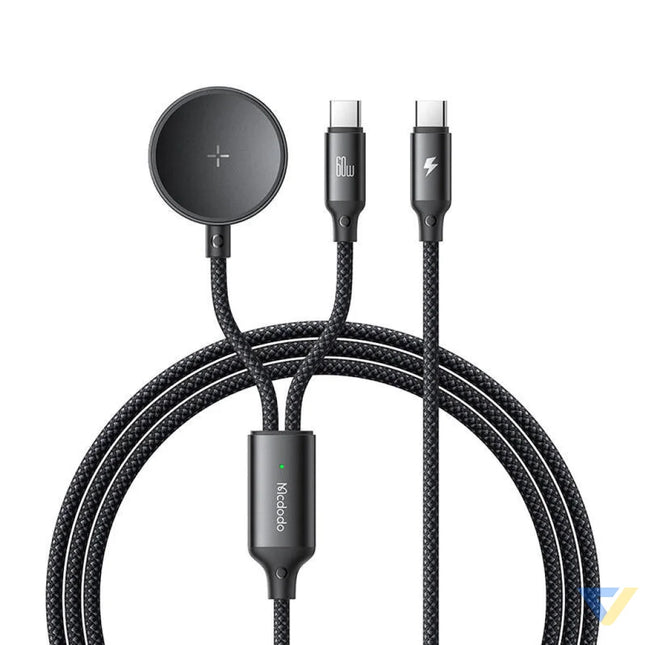 Mcdodo CA 4210 2 in 1 USB C cable + Samsung Watch charger 60W 1.2m Combo Cables