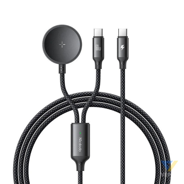 Mcdodo CA 4210 2 in 1 USB C cable + Samsung Watch charger 60W 1.2m Combo Cables