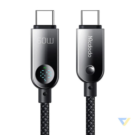 Mcdodo CA 4780 USB C to USB C 60W data cable 1.2m (black) USB C to USB C