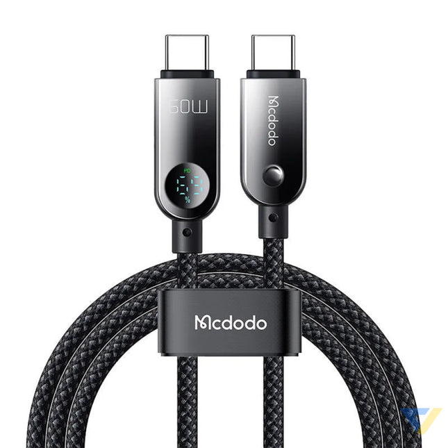Mcdodo CA 4780 USB C to USB C 60W data cable 1.2m (black) USB C to USB C